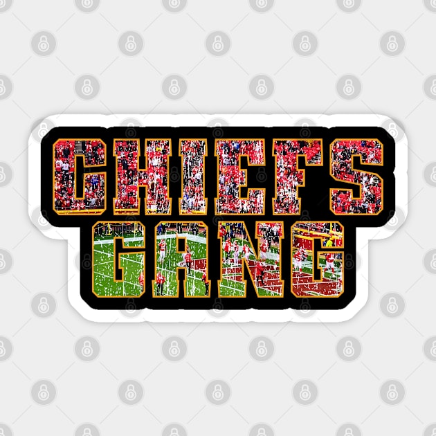 Chiefs Gang v4 Sticker by Emma